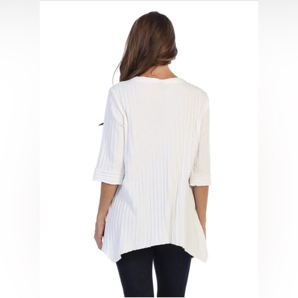 FOCUS Ribbed Patch Pocket Tunic - White - Picture 3 of 10